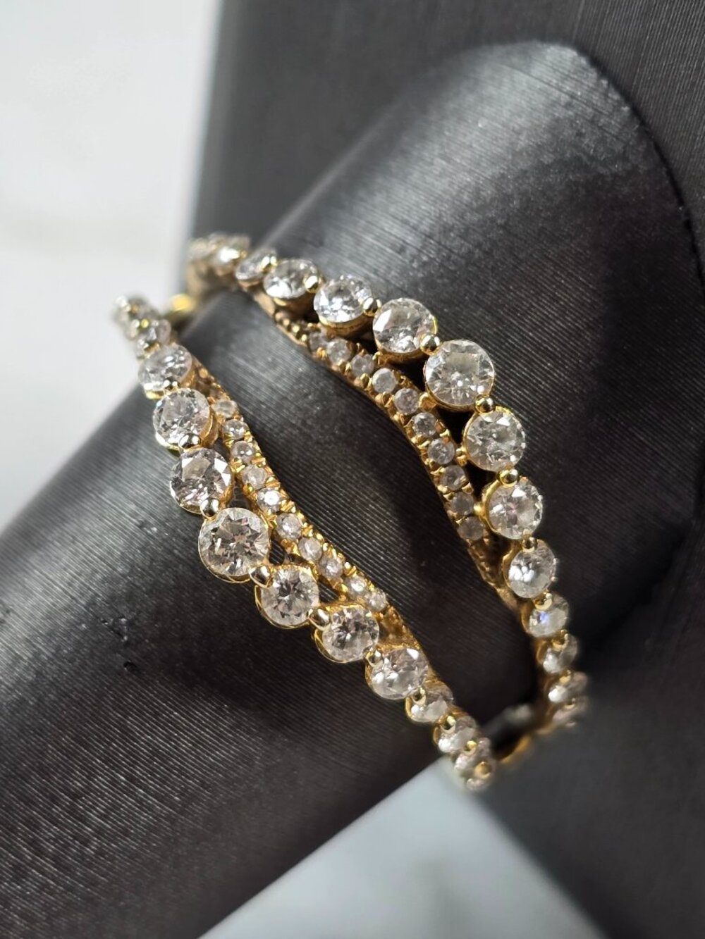 Womens Vintage Estate 14k Gold Diamond Ring Enhancer 4.0g E1958